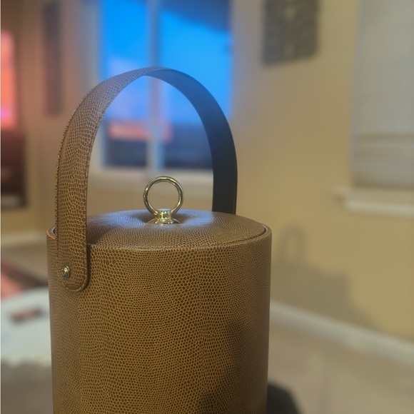 Georges Briard Midcentury Faux Snakeskin Ice Bucket - Picture 6 of 14